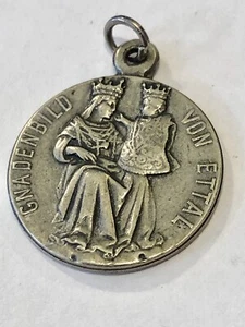 Antique German Religious Relief Gnadenbild Von Ettal, Kloster Ettal Pendant - Picture 1 of 4