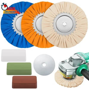 Tallew 7 Stck. 8 Zoll Airway Polierscheibe Kit in Durchmesser 5/8 Zoll in Dornloch, Aluminium - Bild 1 von 6