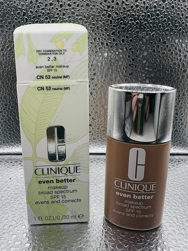 CLINIQUE EVEN BETTER MAKEUP CN 52 NEUTRAL 1.0 OZ NEW IN BOX - Image 1 of 1