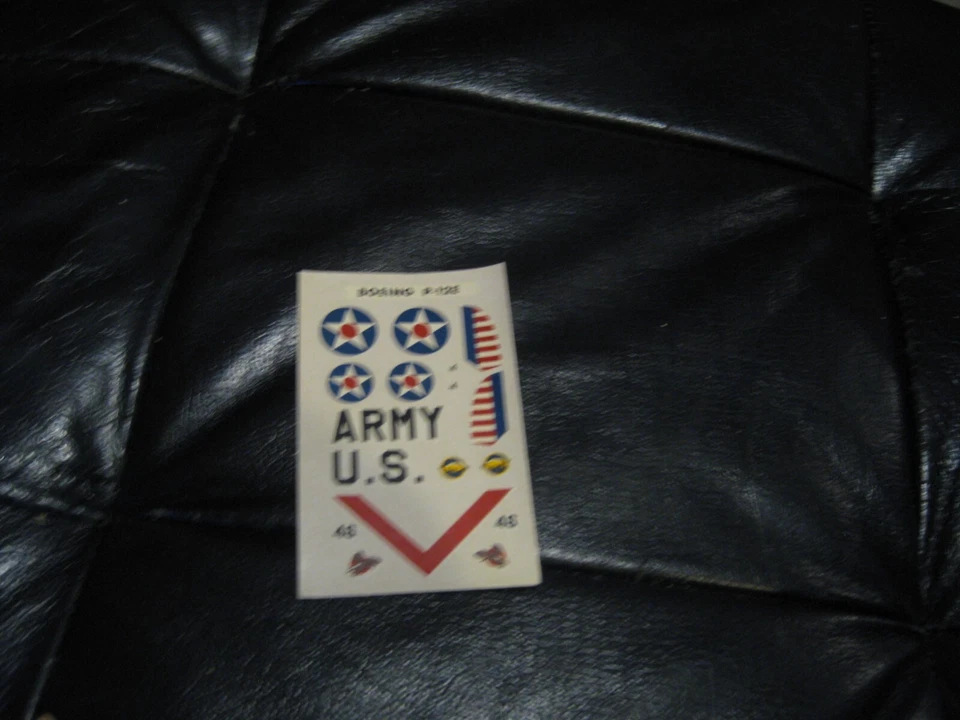 Boeing P-12E Decal sheet from a 1/72 scale Matchbox kit - Image 1 of 1