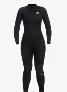 Traje de neopreno Billabong 4/3 mm lanzamiento traje de chaleco completo surf para mujer Reino Unido 14 negro - Imagen 1 de 2