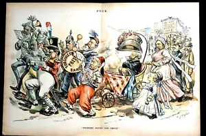 Benjamin Harrison 1891 SUBSIDIZED PRESS BAND MUSIC Reid Clarkson Fitch Francis - Picture 1 of 10