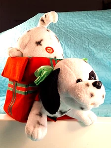 Puppy Dog Christmas Plush Battery Operated Talks & Moves DEPT 56  Rare 11" Tall - Picture 1 of 12