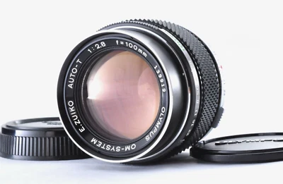 Lente Olympus OM-SYSTEM E.Zuiko Auto-T 100 mm f/2,8 [COMO NUEVA] MF Prime de JAPÓN Foto 1 de 4