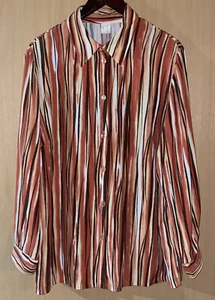 Long BLUSE Gestreift Gr 48 50 - Bild 1 von 7