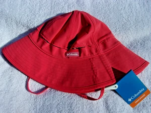 NWT Women's Columbia sun hat, S/M, or L/XL, poly. blend, orange - salmon, $35 - Picture 1 of 3