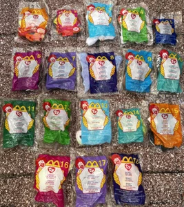 Vintage 2000 McDonalds Happy Meal Ty Teenie Beanie Babys 18er SET VERSIEGELT NEU IN VERPACKUNG - Bild 1 von 2