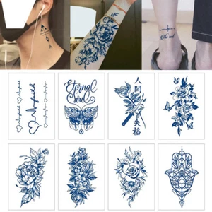 Semipermanenter Juice Ink Aufkleber Temporäres Tattoo Echter Look æ - Foto 1 di 28