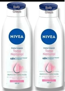 NIVEA CREMA CORPORAL ACLARADO NATURAL 48h PREVIENE MANCHAS y ARRUGAS 2pck - Picture 1 of 4