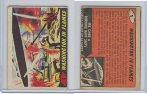 1965 A&BC, Mars Attacks, #5 Washington In Flames