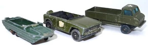 LESNEY MATCHBOX AND CORGI JUNIOR ARMY GROUP OF VEHICLES - Picture 1 of 2