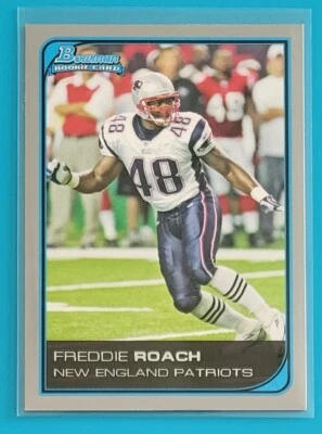 2006 Bowman Rookie #270 Freddie Roach New England Patriots Football Card  - Image 1 of 2