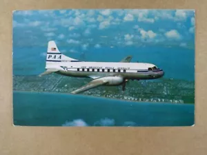 Postal vintage foto de avión Pan Am Convair CV-240 - Imagen 1 de 2