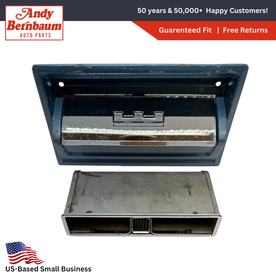 1965 Chrysler New Yorker Blue Bench Seat Back Ashtray Assembly 2080161 NOS. - Image 1 of 4