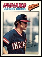 1977 O-PEE-CHEE* JOHNNY GRUBB CLEVELAND INDIANS #165