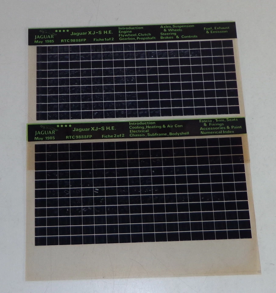 Catalogo Parti Di Ricambio Jaguar XJS H.E. Data 05/1985 - Immagine 1 di 1