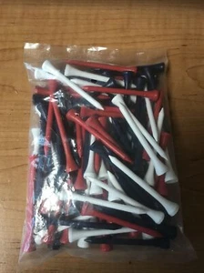 100 Ct Professional Tee 2 3/4" Red , White & Blue Tees - Picture 1 of 1