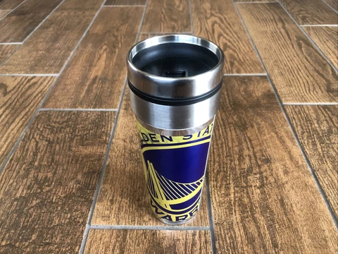 Stainless Steel Travel Tumbler Golden State Warriors 22oz NBA Official License Cover