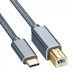 USB C Druckerkabel USB C auf USB B Scannerkabel Drucker Kabel Samsung HP Canon - Bild 1 von 8