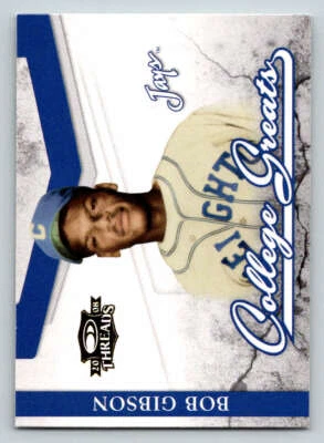 2008 Donruss Threads College Greats #10 Bob Gibson (ref 196256) - Image 1 of 2