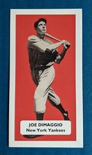 Joe Dimaggio New York Yankees. Rare UK baseball card. Caplin & Rosetti Score