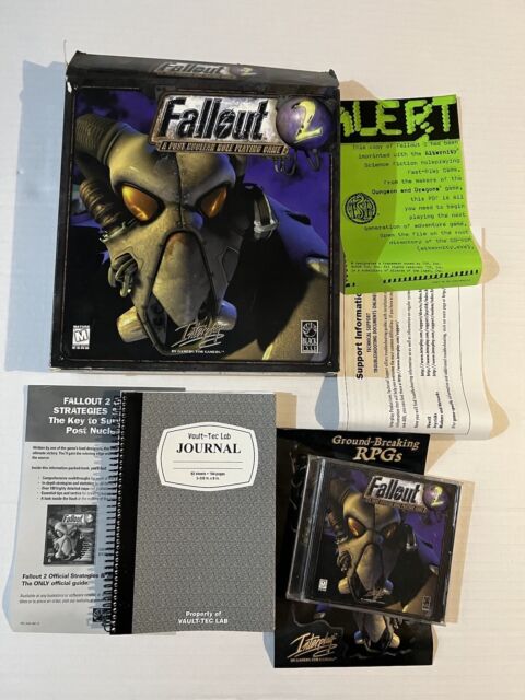 Fallout 2 Big Box, Reference Manual & DVD's, Vintage 1998 **Ultra Rare**!!