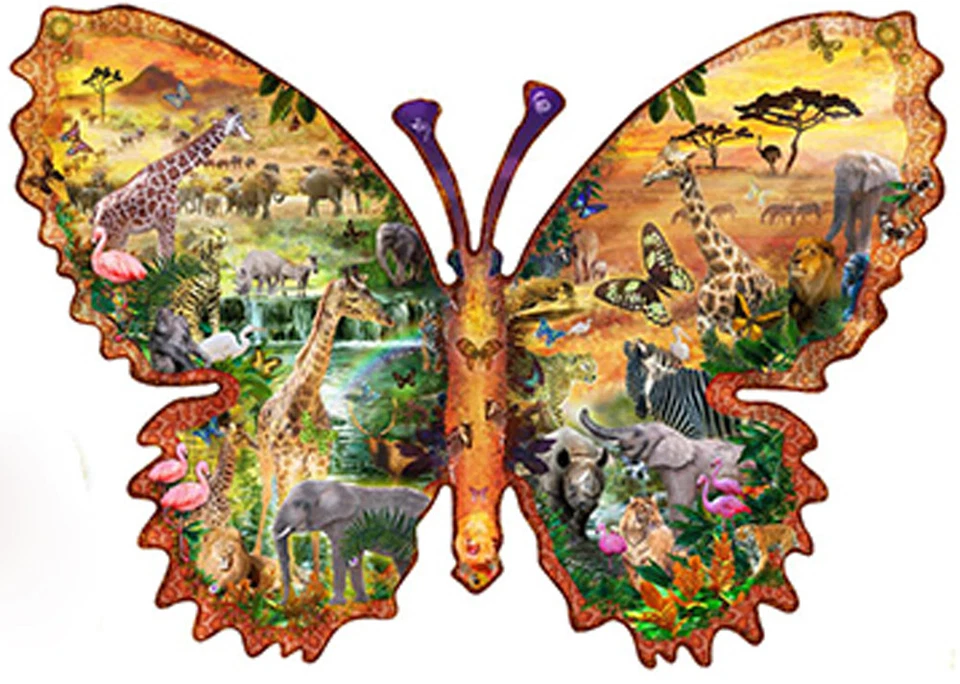SunsOut African Butterfly 1000 Piece Jigsaw Puzzle