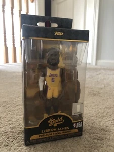Funko Pop Premium Vinyl Gold 6 inch LeBron James Lakers NBA - Picture 1 of 6