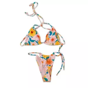 Floral Eidon 2 Piece Swimsuit Juniors MEDIUM (606) - Picture 1 of 5