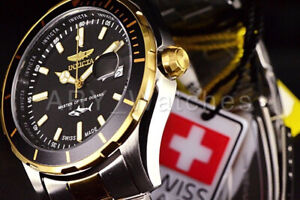 Invicta SWISS MADE Pro Diver 25814 Master of The Ocean Two Tone Bracelet Watch