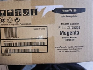 xerox phaser 6180 toner, magenta, new sealed in box - Picture 1 of 3