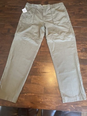 Nuevo con etiquetas Pantalón Convertible Cabelas Para Hombres 39x34 Cremallera 2 en 1 Pantalones Cortos Oliva Senderismo Pesca Foto 1 de 4