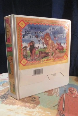 Juego de tarjetas coleccionables Panini Lion King 1994 base estampada dorada (90) en cuaderno Foto 1 de 4