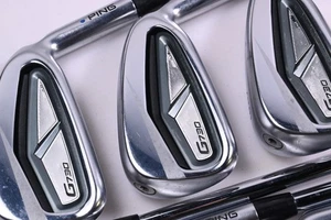 Ping G730 Irons / 6-PW+GW+50° / Blue Dot / Regular Flex Dynamic Gold Mid 100 - Picture 1 of 7
