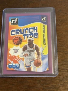 2024 Panini Donruss Purple Press Proof Crunch Time Shai Gilgeous-Alexander - Picture 1 of 6
