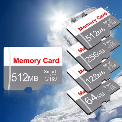 Micro SD Speicherkarte 64MB 128MB 256MB 512MB Class 10 TF Karte für Kamera CCTV  - Bild 1 von 4