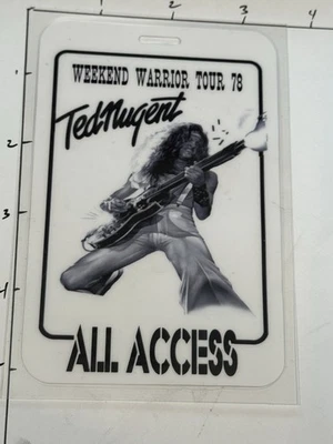 Ted Nugent Commemorative Weekend Warrior Tour 78 All Access Backstage Pass - Image 1 of 4