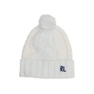 Ralph Lauren, Bommelmütze, Größe: ONE SIZE, Polyester, Weiß, Damen #dWV - Bild 1 von 5