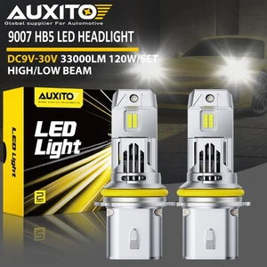 Kit de faros LED AUXITO 9007 haz alto bajo 900% bombillas blancas súper brillantes 6500K - Imagen 1 de 10