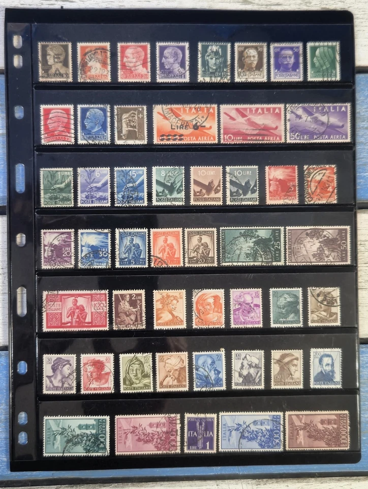 Stamps from ITALY 1940s onwards - Italian Daily Stamps - Used Some Mint UH - Image 1 of 1