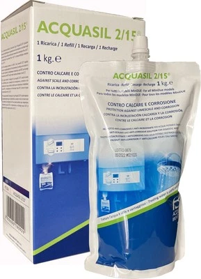 RICARICA PC104 ACQUABREVETTI ACQUASIL 2/15 POLIFOSFATO LIQUIDO KG.1 PER PM007S - Immagine 1 di 3