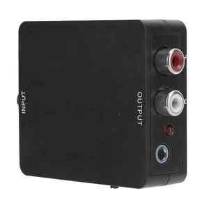 Decoder Optical Coaxial For Toslink Digital To For L/R Stereo NEW - Afbeelding 1 van 12