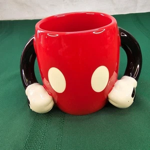 Disney Mickey Mouse Galerie Ceramic Coffee Mug Red Black White Novelty - Picture 1 of 5