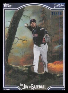 2025 Topps X Bob Ross la alegría del béisbol José Ramírez azul/50 - Imagen 1 de 2