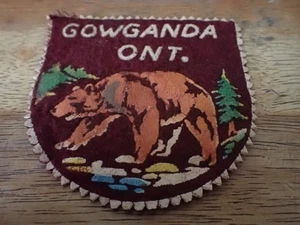 GOWGANDA ONTARIO CANADÁ OSO POLICÍA PARCHE BX 13 #10 - Imagen 1 de 2