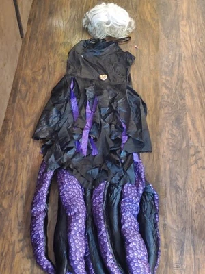 Little Mermaid Ursula Costume - Women's Large - Tentacles, Wig, Earrings - Image 1 of 4