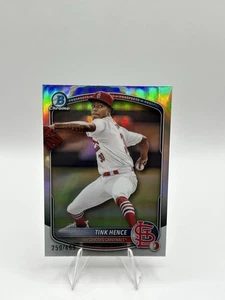 2025 Bowman Chrome Prospects Refractor #BCP-101 Tink Hence /499 Cardinals - Picture 1 of 2