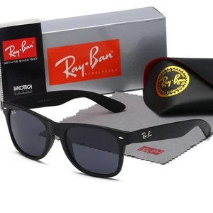 New Ray Ban Sunglasses Rectangular Polarized Sunglasses Black Frame UV Blocking~ - Picture 1 of 46