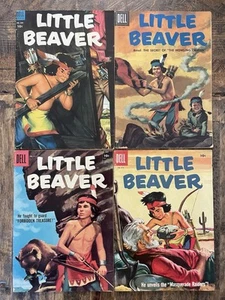 Little Beaver Comics Lot Of 4 #529, 744, 817, 870 Vintage 1953-1957 Ungraded - Picture 1 of 18