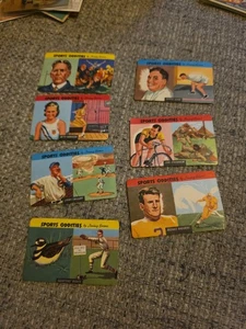 Quäker Hafer Sport Kuriositäten Lot 7 Karten 1954 - Bild 1 von 15